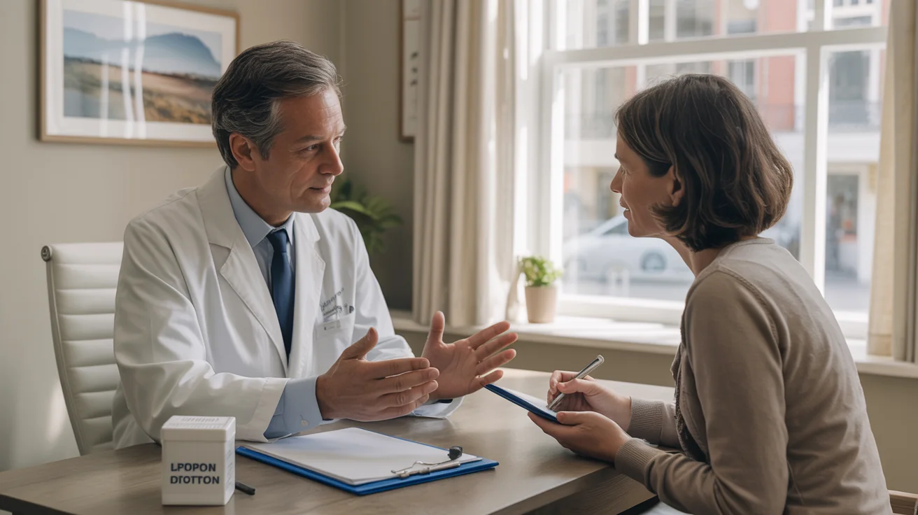 Doctor consulting about melatonin dosage